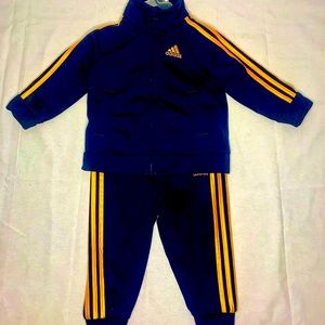 Boys Navy Blue Adidas Track Suit